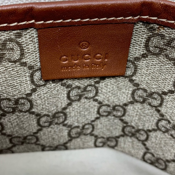 GUCCI Brown GG Supreme Loop Coated Canvas Messenger Small Crossbody Bag - Picture 13 of 15